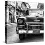 Cuba Fuerte Collection SQ BW - Detail on Old Classic Chevrolet II-Philippe Hugonnard-Stretched Canvas