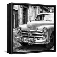 Cuba Fuerte Collection SQ BW - Dodge Classic Car-Philippe Hugonnard-Framed Stretched Canvas