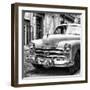 Cuba Fuerte Collection SQ BW - Dodge Classic Car-Philippe Hugonnard-Framed Photographic Print