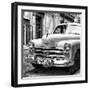 Cuba Fuerte Collection SQ BW - Dodge Classic Car-Philippe Hugonnard-Framed Photographic Print