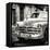 Cuba Fuerte Collection SQ BW - Dodge Classic Car-Philippe Hugonnard-Framed Stretched Canvas