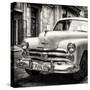 Cuba Fuerte Collection SQ BW - Dodge Classic Car-Philippe Hugonnard-Stretched Canvas
