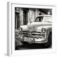 Cuba Fuerte Collection SQ BW - Dodge Classic Car-Philippe Hugonnard-Framed Photographic Print