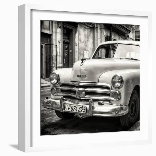 Cuba Fuerte Collection SQ BW - Dodge Classic Car-Philippe Hugonnard-Framed Photographic Print