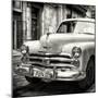 Cuba Fuerte Collection SQ BW - Dodge Classic Car-Philippe Hugonnard-Mounted Photographic Print