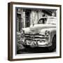 Cuba Fuerte Collection SQ BW - Dodge Classic Car-Philippe Hugonnard-Framed Photographic Print