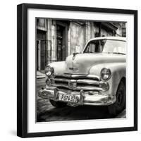 Cuba Fuerte Collection SQ BW - Dodge Classic Car-Philippe Hugonnard-Framed Photographic Print