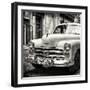 Cuba Fuerte Collection SQ BW - Dodge Classic Car-Philippe Hugonnard-Framed Photographic Print