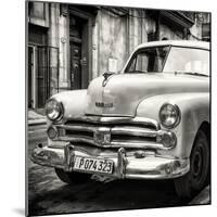Cuba Fuerte Collection SQ BW - Dodge Classic Car-Philippe Hugonnard-Mounted Photographic Print