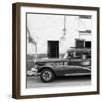 Cuba Fuerte Collection SQ BW - Havana Classic American Car-Philippe Hugonnard-Framed Photographic Print