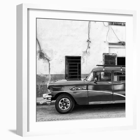 Cuba Fuerte Collection SQ BW - Havana Classic American Car-Philippe Hugonnard-Framed Photographic Print