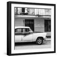 Cuba Fuerte Collection SQ BW - Havana Classic Car II-Philippe Hugonnard-Framed Photographic Print