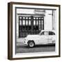 Cuba Fuerte Collection SQ BW - Havana Club and Classic Car II-Philippe Hugonnard-Framed Photographic Print