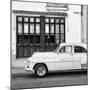 Cuba Fuerte Collection SQ BW - Havana Club and Classic Car II-Philippe Hugonnard-Mounted Photographic Print