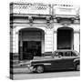 Cuba Fuerte Collection SQ BW - Havana Red Car-Philippe Hugonnard-Stretched Canvas
