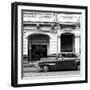 Cuba Fuerte Collection SQ BW - Havana Red Car-Philippe Hugonnard-Framed Photographic Print