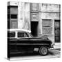 Cuba Fuerte Collection SQ BW - Havana's Vintage Car II-Philippe Hugonnard-Stretched Canvas