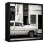Cuba Fuerte Collection SQ BW - Havana's Vintage Car-Philippe Hugonnard-Framed Stretched Canvas