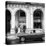 Cuba Fuerte Collection SQ BW - Havana Street Scene-Philippe Hugonnard-Stretched Canvas