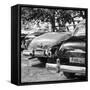 Cuba Fuerte Collection SQ BW - Havana Vintage Classic Cars II-Philippe Hugonnard-Framed Stretched Canvas