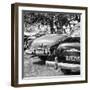 Cuba Fuerte Collection SQ BW - Havana Vintage Classic Cars II-Philippe Hugonnard-Framed Photographic Print