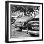 Cuba Fuerte Collection SQ BW - Havana Vintage Classic Cars II-Philippe Hugonnard-Framed Photographic Print