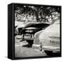 Cuba Fuerte Collection SQ BW - Havana Vintage Classic Cars-Philippe Hugonnard-Framed Stretched Canvas