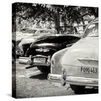 Cuba Fuerte Collection SQ BW - Havana Vintage Classic Cars-Philippe Hugonnard-Stretched Canvas