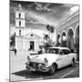 Cuba Fuerte Collection SQ BW - Main square of Santa Clara II-Philippe Hugonnard-Mounted Photographic Print