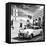 Cuba Fuerte Collection SQ BW - Main square of Santa Clara II-Philippe Hugonnard-Framed Stretched Canvas