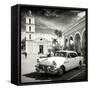 Cuba Fuerte Collection SQ BW - Main square of Santa Clara-Philippe Hugonnard-Framed Stretched Canvas