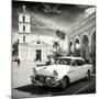 Cuba Fuerte Collection SQ BW - Main square of Santa Clara-Philippe Hugonnard-Mounted Photographic Print