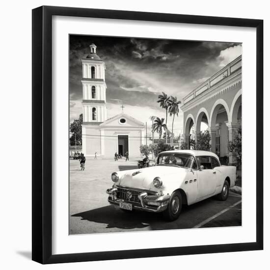 Cuba Fuerte Collection SQ BW - Main square of Santa Clara-Philippe Hugonnard-Framed Photographic Print