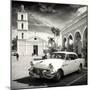 Cuba Fuerte Collection SQ BW - Main square of Santa Clara-Philippe Hugonnard-Mounted Photographic Print