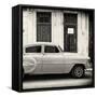 Cuba Fuerte Collection SQ BW - Old Bel Air Classic Car-Philippe Hugonnard-Framed Stretched Canvas