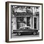 Cuba Fuerte Collection SQ BW - Old Car in Havana II-Philippe Hugonnard-Framed Photographic Print