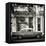 Cuba Fuerte Collection SQ BW - Old Car in Havana-Philippe Hugonnard-Framed Stretched Canvas