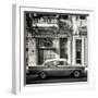 Cuba Fuerte Collection SQ BW - Old Car in Havana-Philippe Hugonnard-Framed Photographic Print