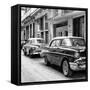 Cuba Fuerte Collection SQ BW - Old Cars Chevrolet-Philippe Hugonnard-Framed Stretched Canvas