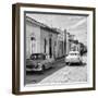 Cuba Fuerte Collection SQ BW - Old Cars in Trinidad II-Philippe Hugonnard-Framed Photographic Print