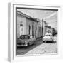 Cuba Fuerte Collection SQ BW - Old Cars in Trinidad II-Philippe Hugonnard-Framed Photographic Print