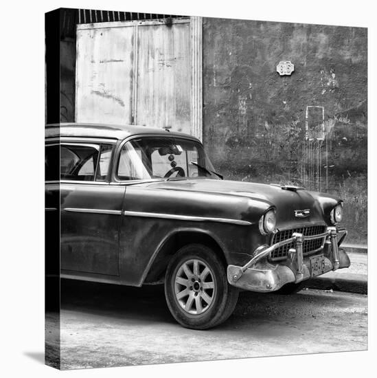 Cuba Fuerte Collection SQ BW - Old Chevy II-Philippe Hugonnard-Stretched Canvas