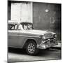 Cuba Fuerte Collection SQ BW - Old Chevy-Philippe Hugonnard-Mounted Photographic Print
