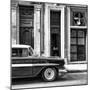 Cuba Fuerte Collection SQ BW - Old Classic American Car II-Philippe Hugonnard-Mounted Photographic Print