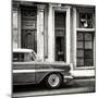 Cuba Fuerte Collection SQ BW - Old Classic American Car-Philippe Hugonnard-Mounted Photographic Print