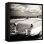 Cuba Fuerte Collection SQ BW - Old Classic Car Cabriolet-Philippe Hugonnard-Framed Stretched Canvas