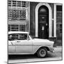 Cuba Fuerte Collection SQ BW - Old Classic Car in Havana II-Philippe Hugonnard-Mounted Photographic Print