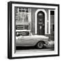 Cuba Fuerte Collection SQ BW - Old Classic Car in Havana-Philippe Hugonnard-Framed Photographic Print