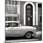 Cuba Fuerte Collection SQ BW - Old Classic Car in Havana-Philippe Hugonnard-Mounted Photographic Print