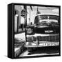 Cuba Fuerte Collection SQ BW - Old Classic Chevrolet-Philippe Hugonnard-Framed Stretched Canvas